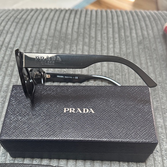 Prada Black Textured Sunglasses Case main image 5